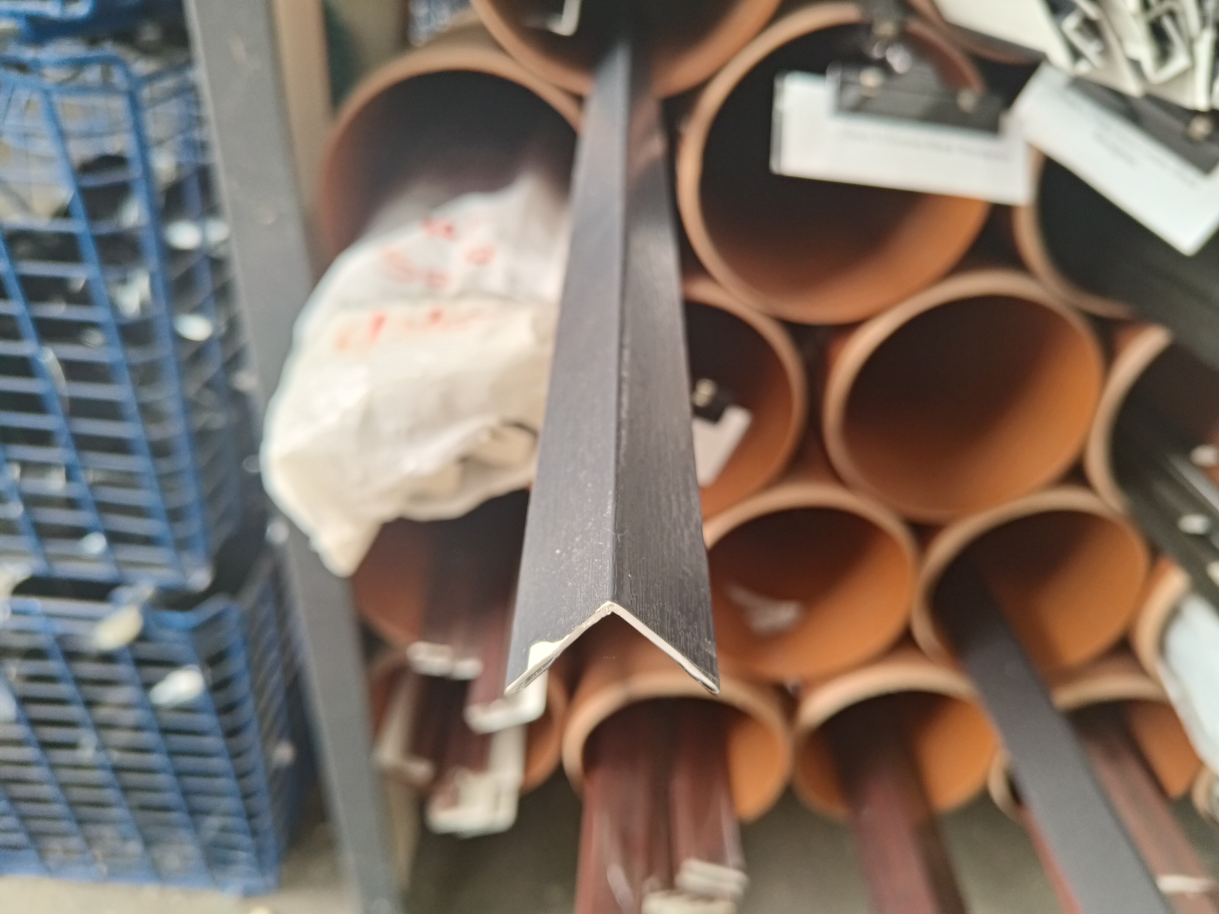 25mm x 25mm Corner Anthracite Woodgrain UPVC Trim 5mtr Length