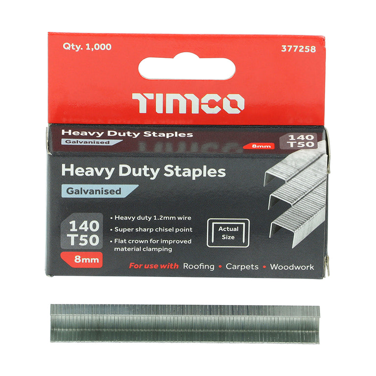 Heavy Duty Staples (Box Of 1000)