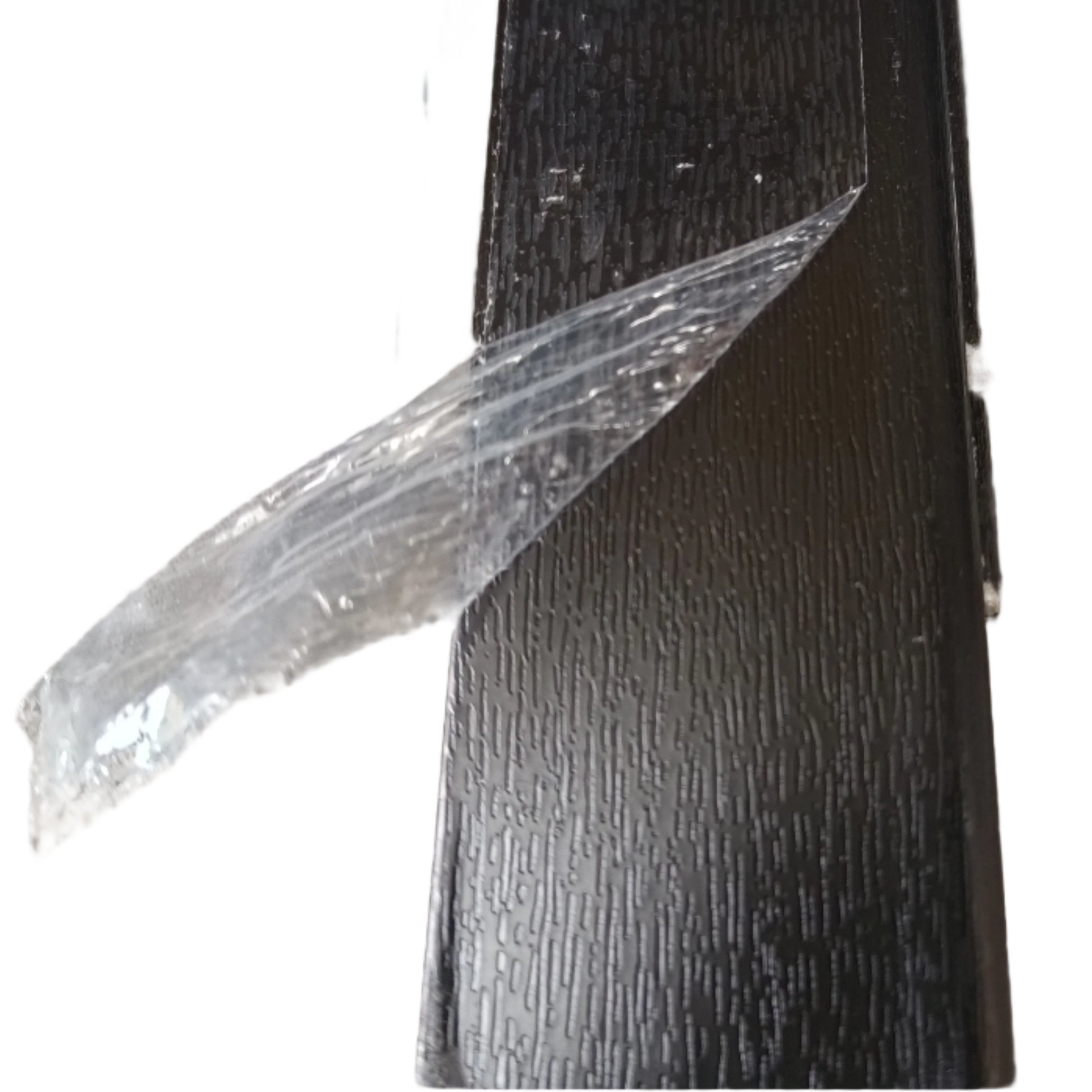 45mm x 6mm Black Woodgrain Foiled UPVC Trim 5mtr Length