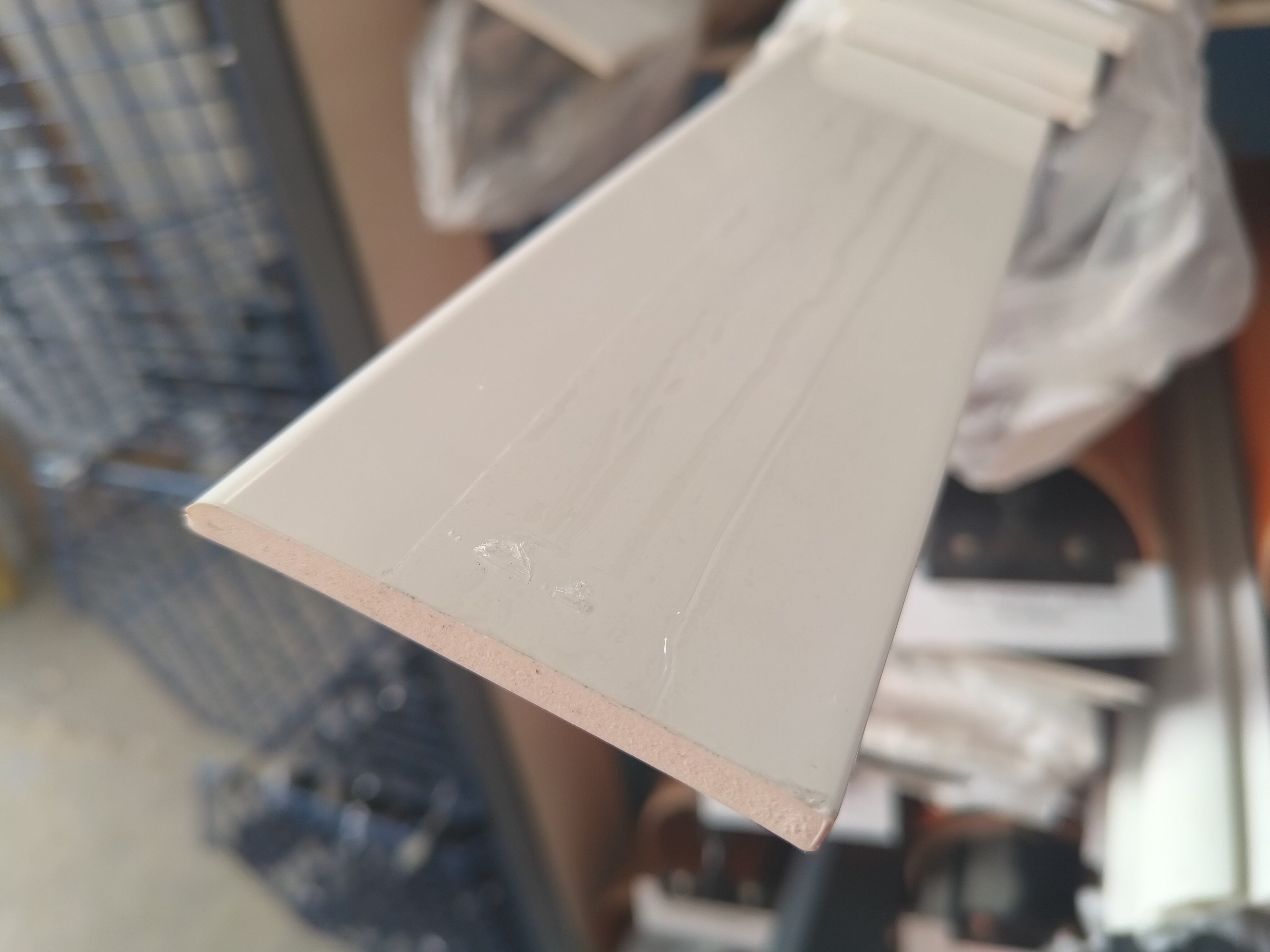 70mm x 6mm White UPVC Trim 5mtr Length