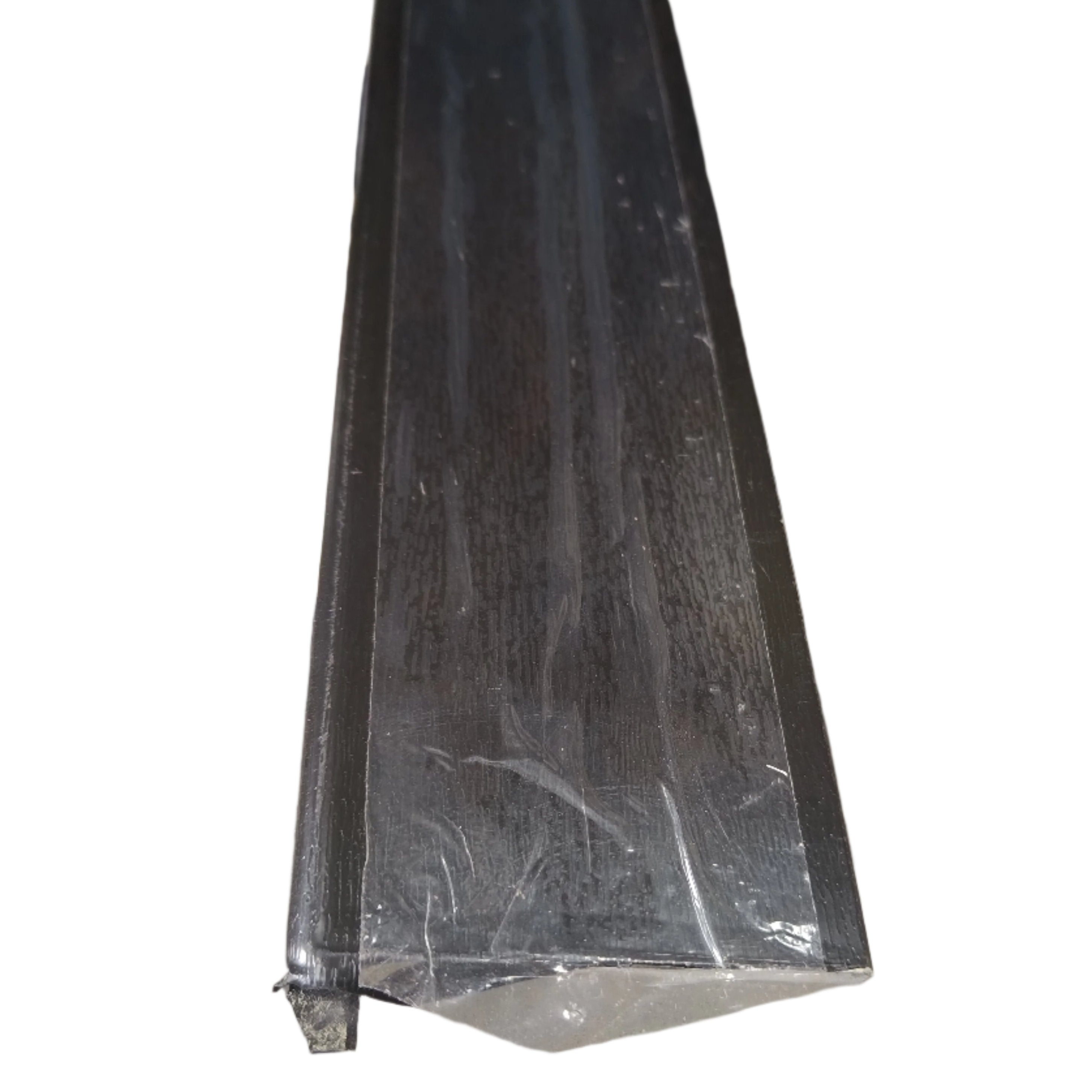 70mm x 6mm Black Woodgrain Foiled UPVC Trim 5mtr Length