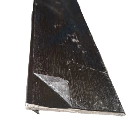 95mm x 6mm Black Woodgrain Foiled UPVC Trim 5mtr Length