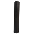 300mm Fascia Corner UPVC Black Woodgrain Foiled
