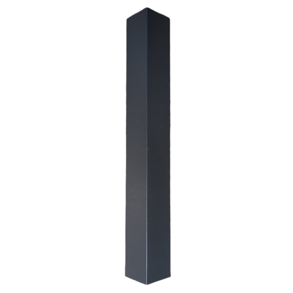 300mm Fascia Corner UPVC Anthracite Woodgrain Foiled