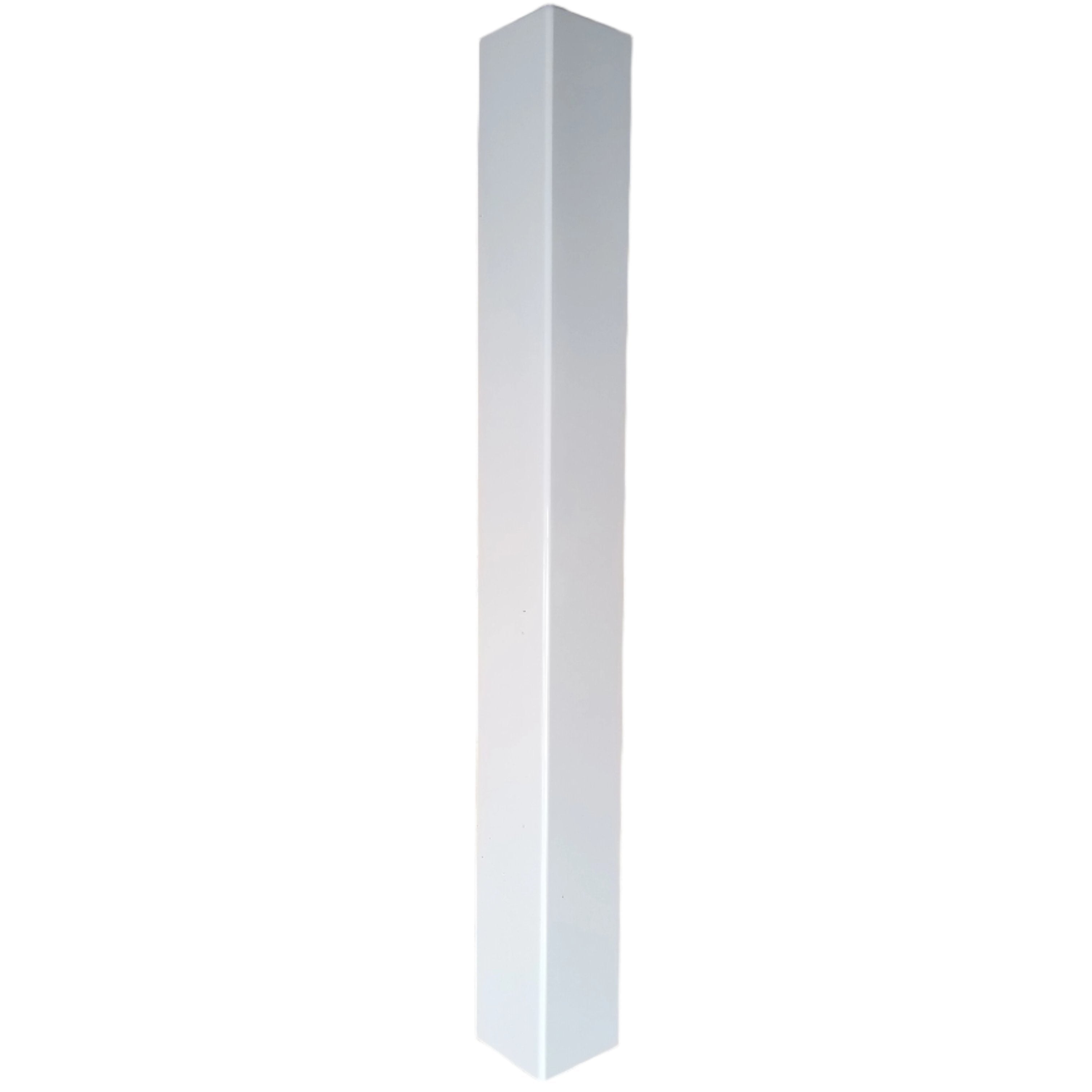 500mm Double Ended Fascia Corner UPVC White