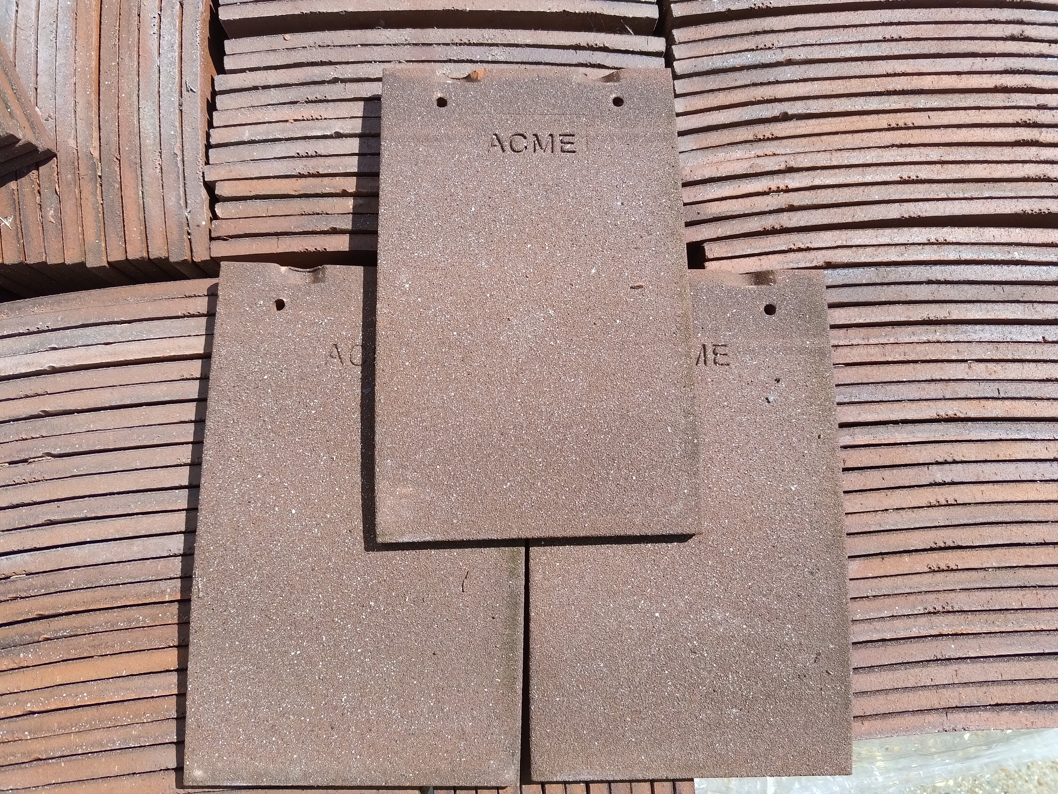 Marley Acme Single Camber Grey Sandfaced Clay Plain Tile