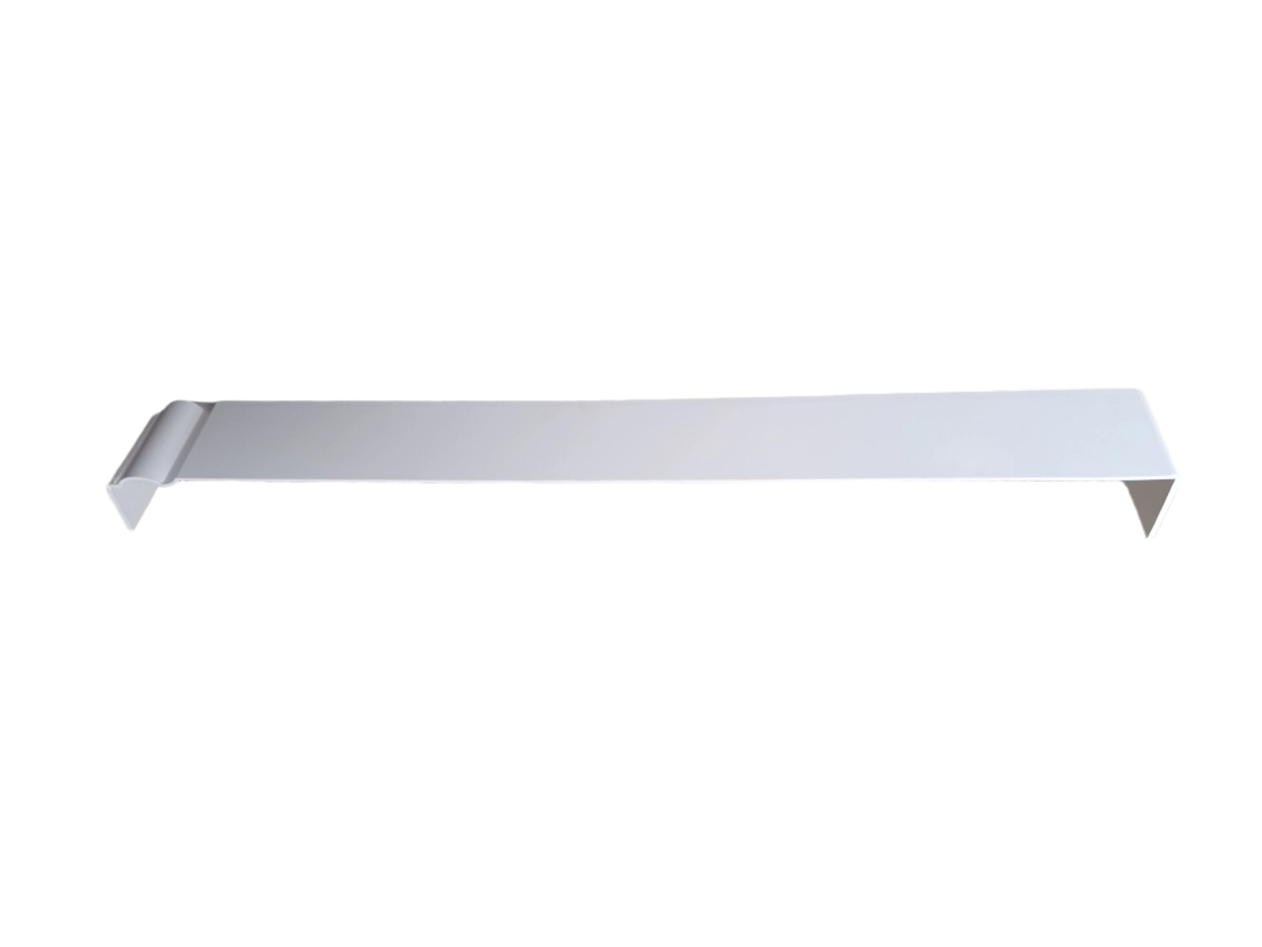 410mm Double Ended Fascia External Corner 135° Square/Ogee UPVC White