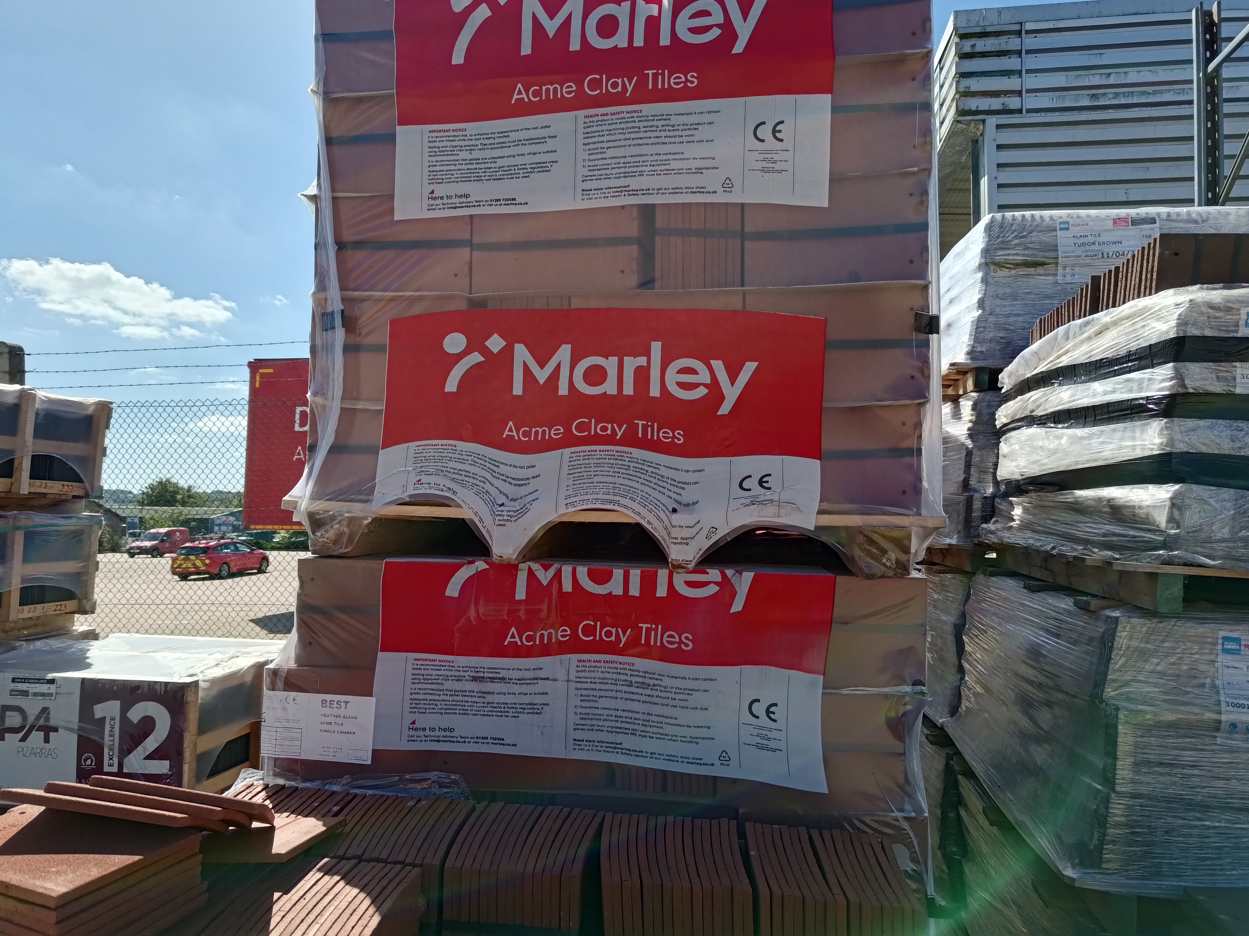 Marley Acme Single Camber Heather Blend Clay Plain Tile Pallet