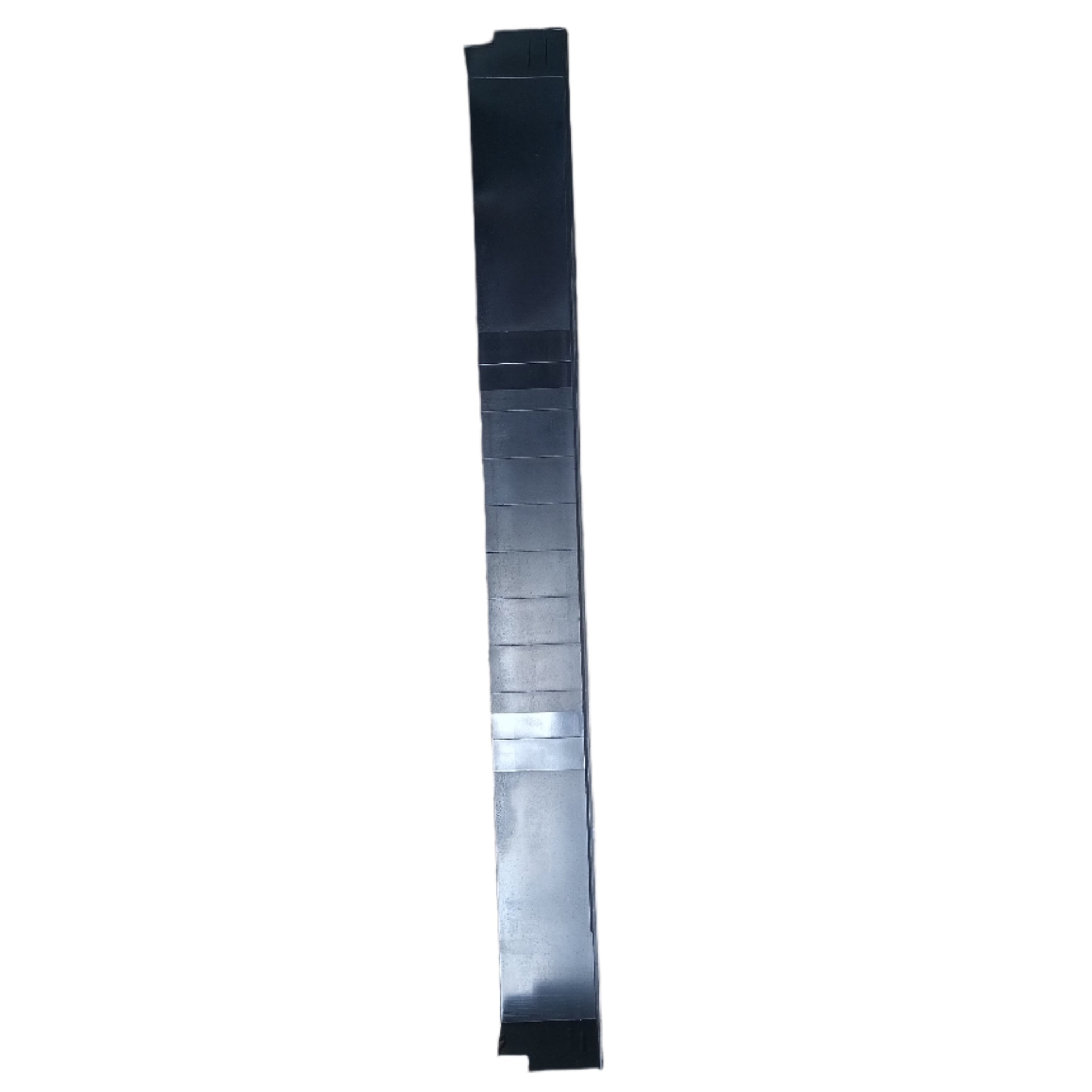 500mm Double Ended Fascia Corner UPVC Black Woodgrain Foiled