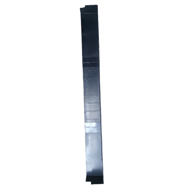500mm Double Ended Fascia Corner UPVC Black Woodgrain Foiled