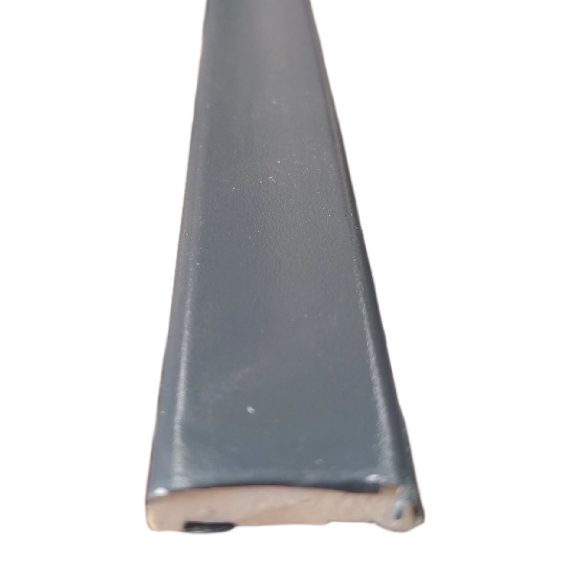 25mm D Section Anthracite Smooth Foiled UPVC Trim 5mtr Length