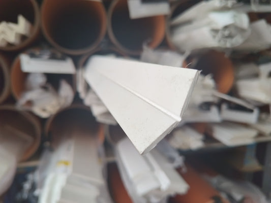 45mm Flexi-Angle White UPVC Trim 5mtr Length