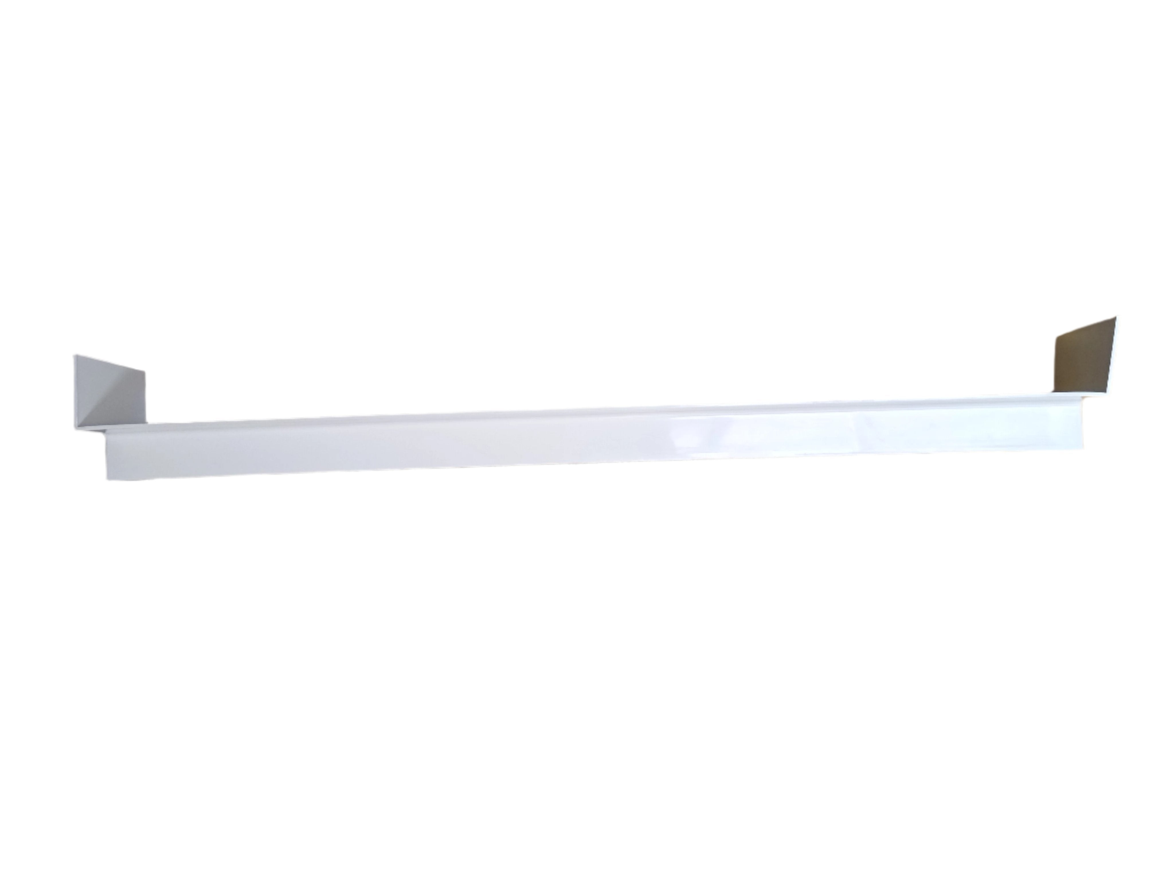 500mm Double Ended Fascia Internal Corner UPVC White