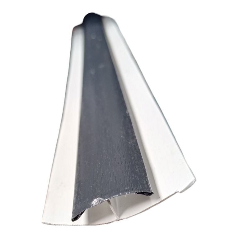 Universal UPVC Flat Board/Soffit Joiner 5mtr Anthracite Woodgrain Foiled