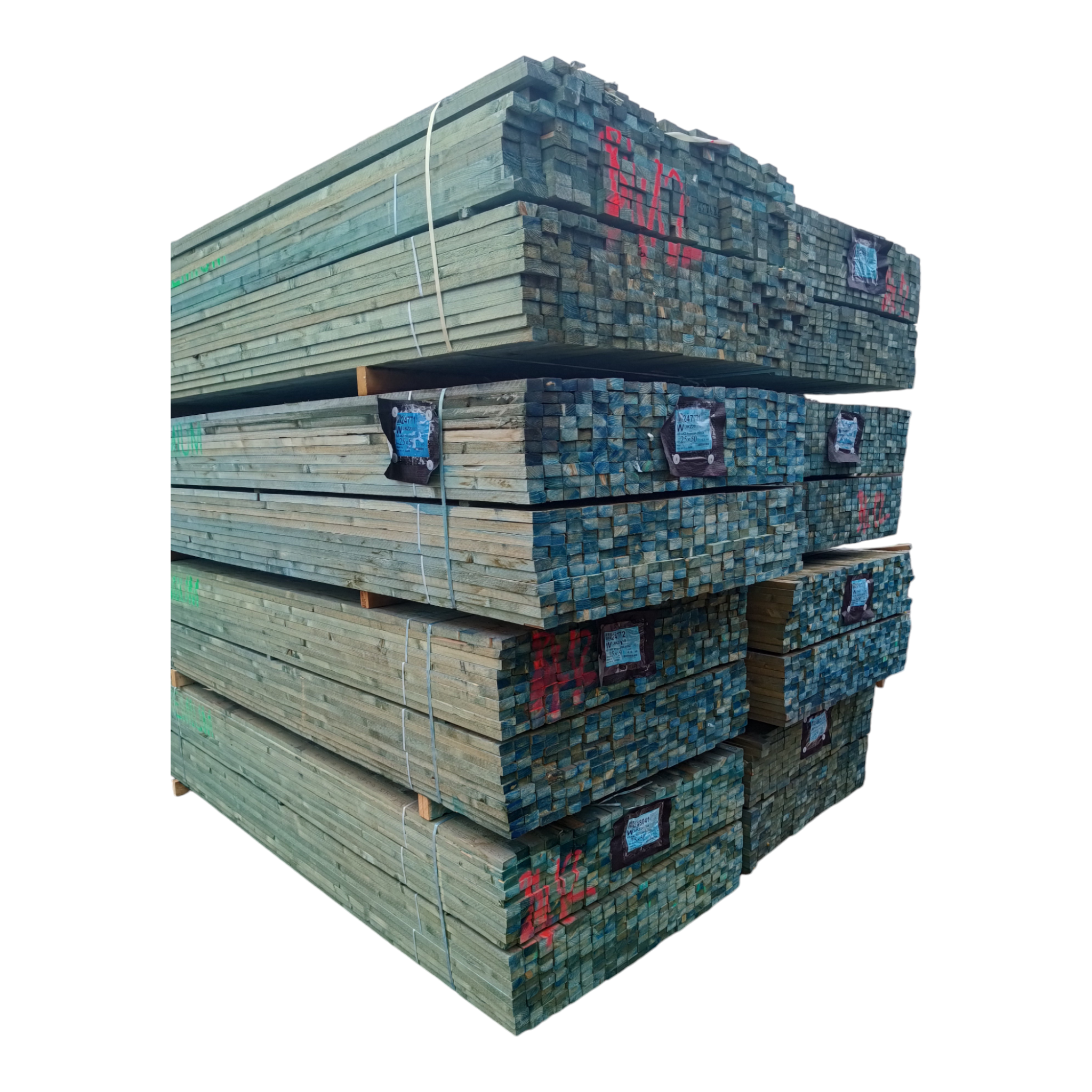 25mm x 50mm BS5534 Blue Graded Roofing Batten