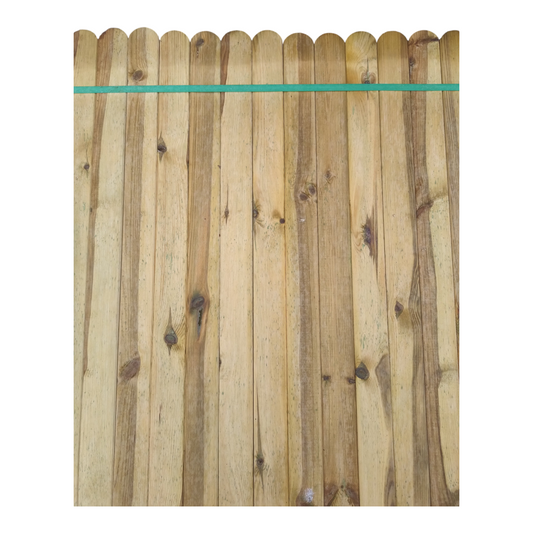 Round Top Pickets Green Treated 70mm x 18mm x 1200mm