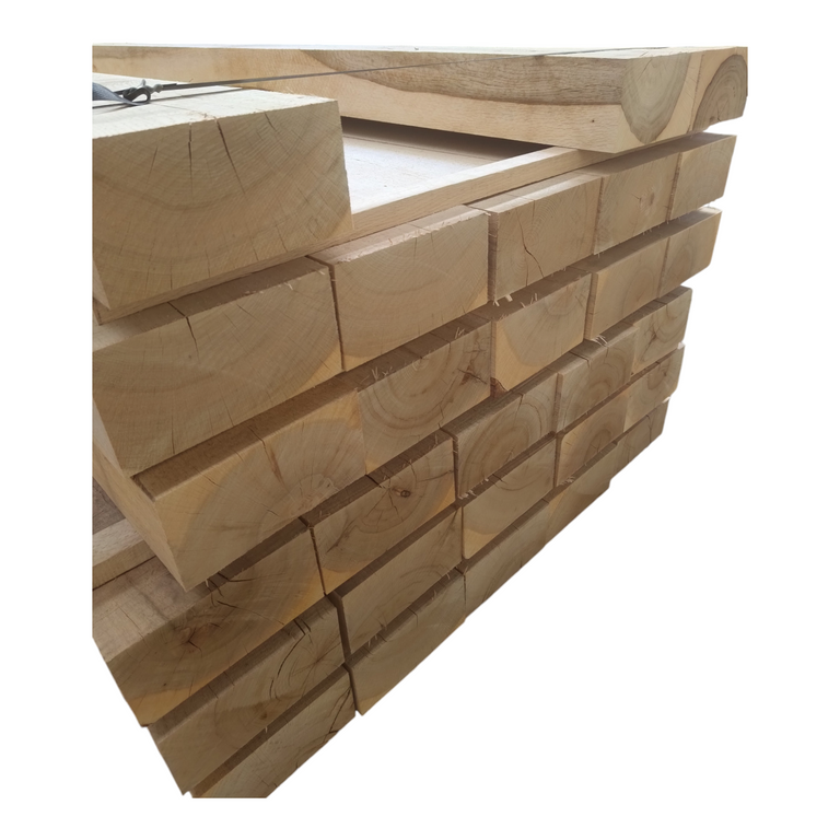 Fresh Sawn European Oak Sleepers 100mm x 200mm x 2.4mtr