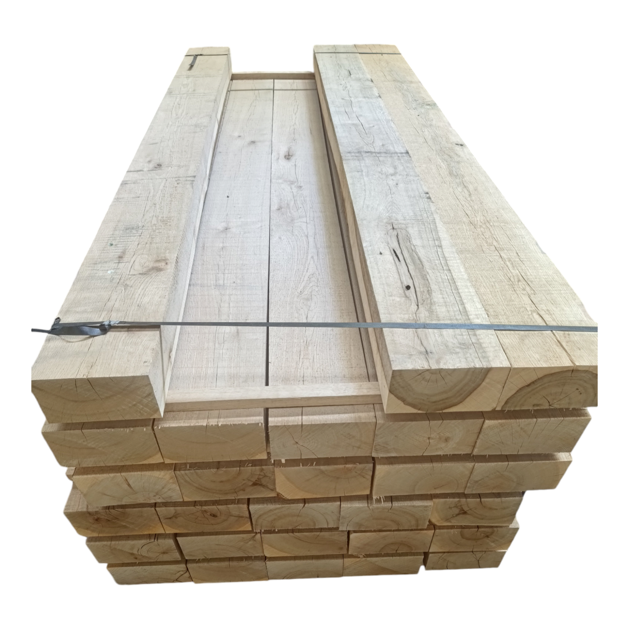 Fresh Sawn European Oak Sleepers 100mm x 200mm x 2.4mtr