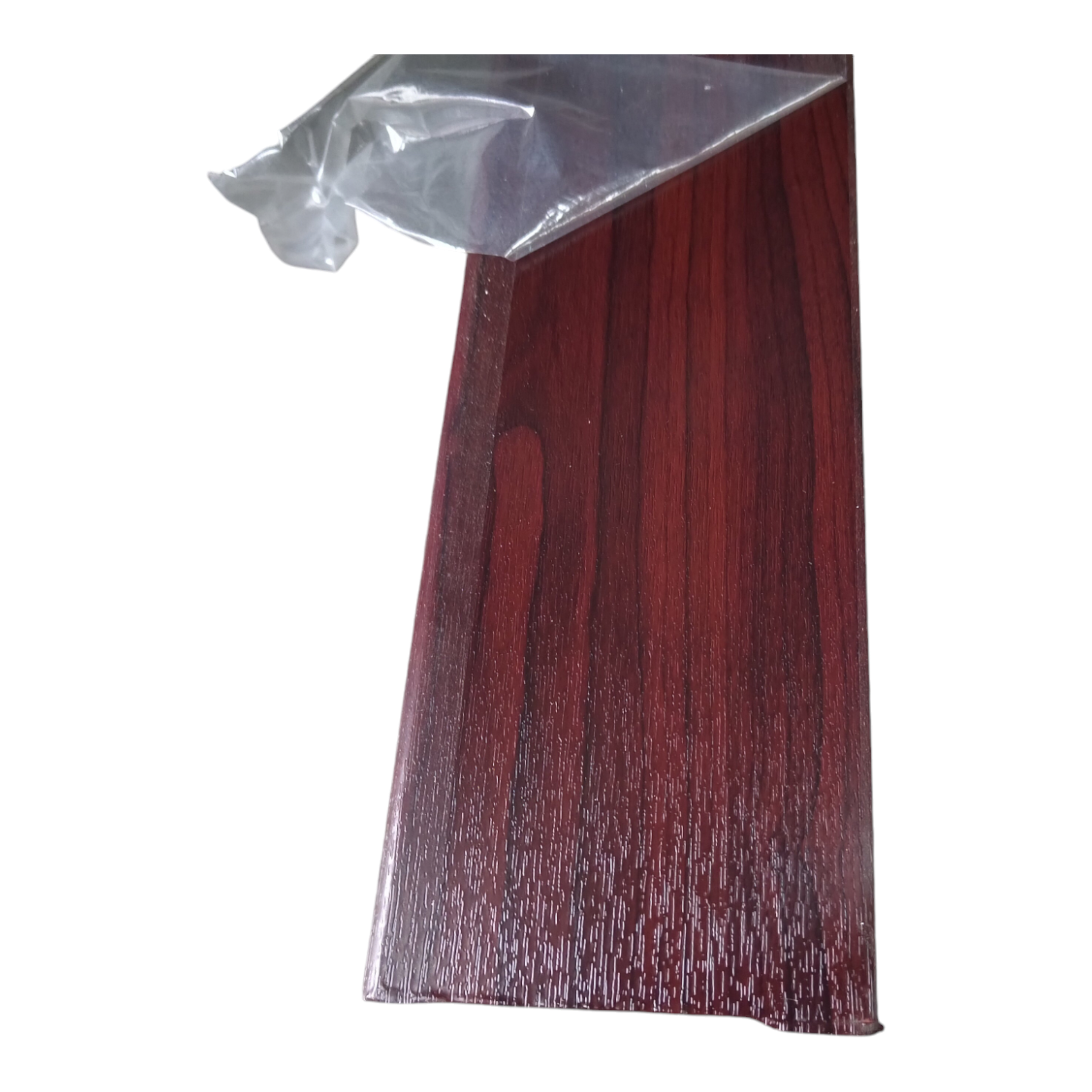 95mm x 6mm Rosewood Woodgrain Foiled UPVC Trim 5mtr Length