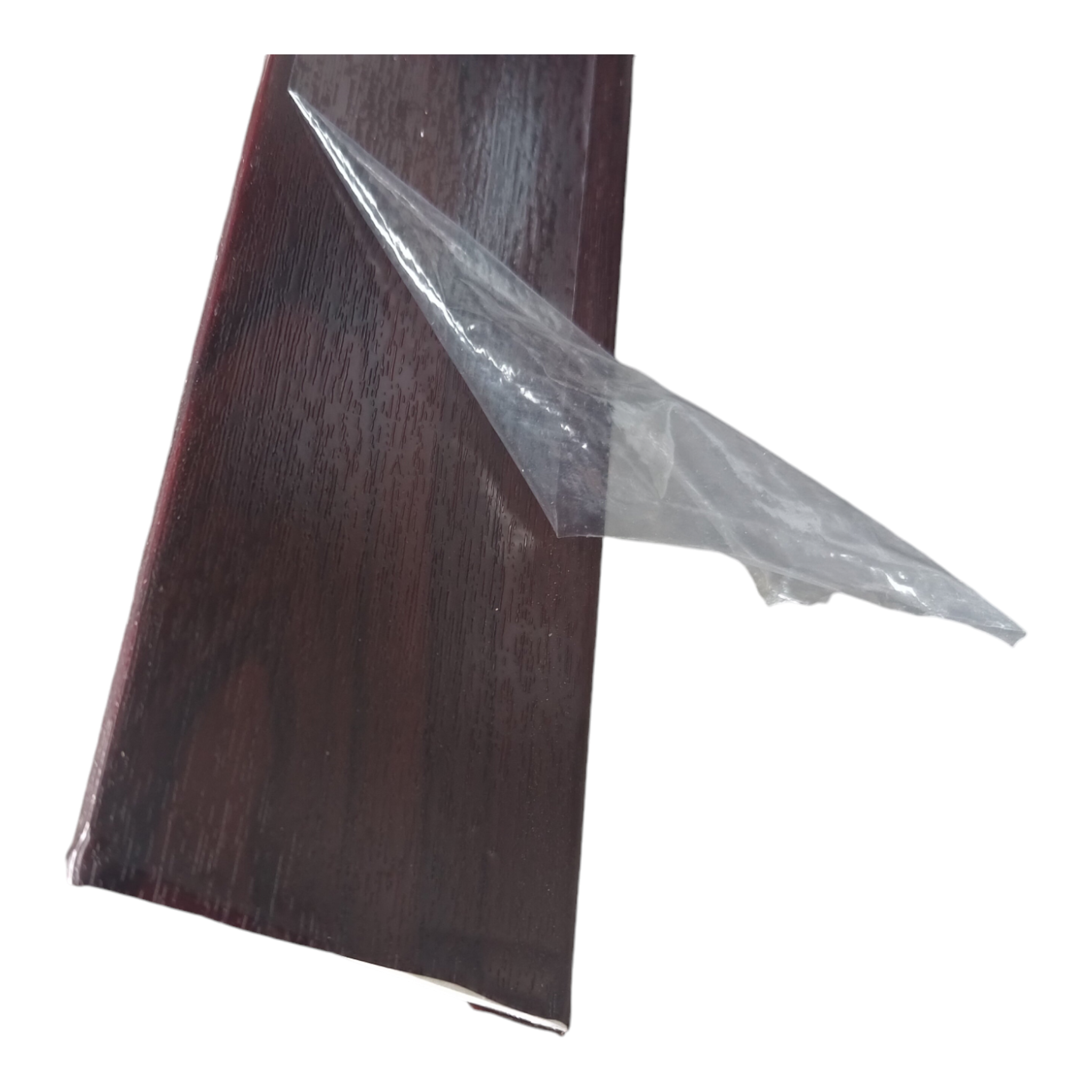 70mm x 6mm Rosewood Woodgrain Foiled UPVC Trim 5mtr Length