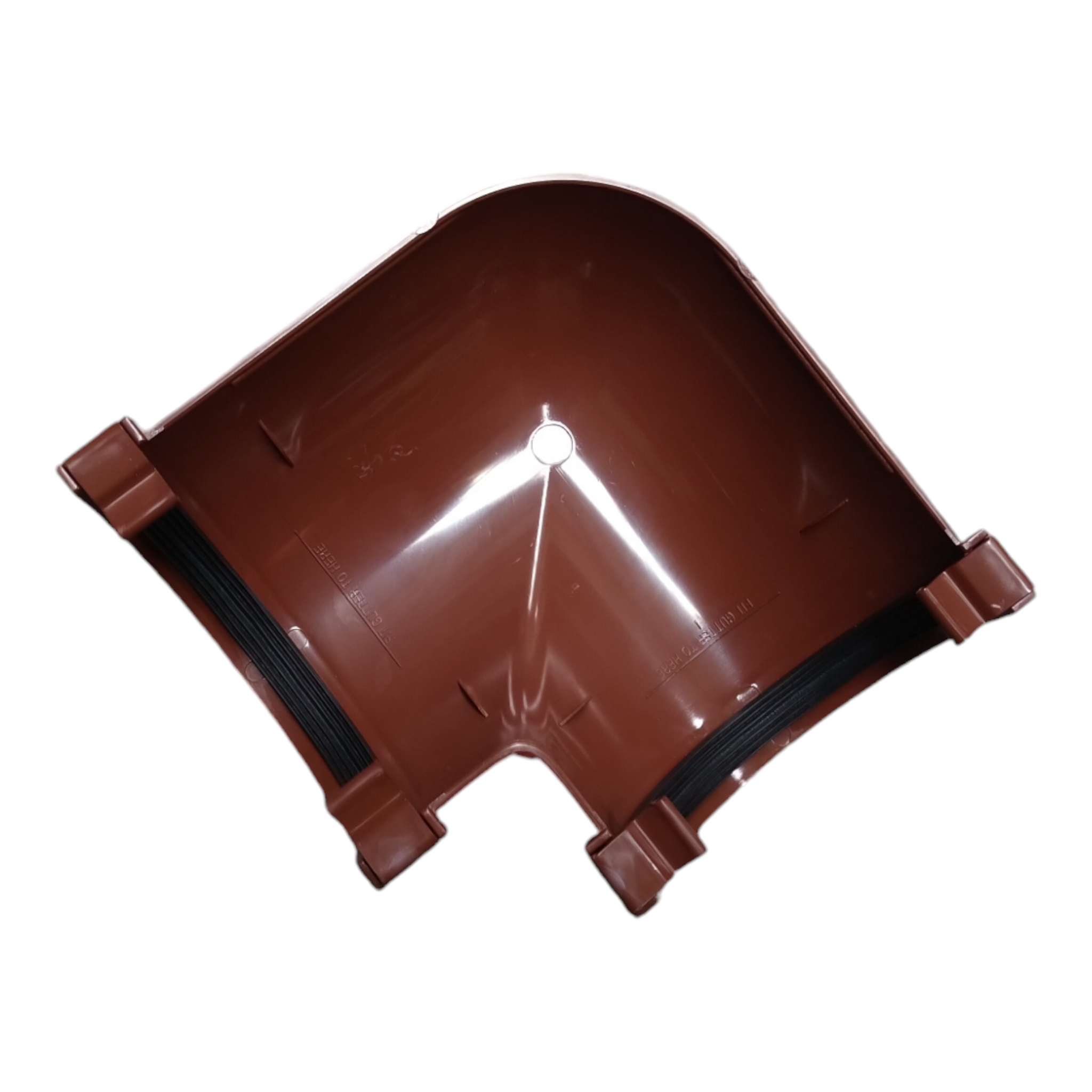 Half Round Brown Gutter & Ancillaries