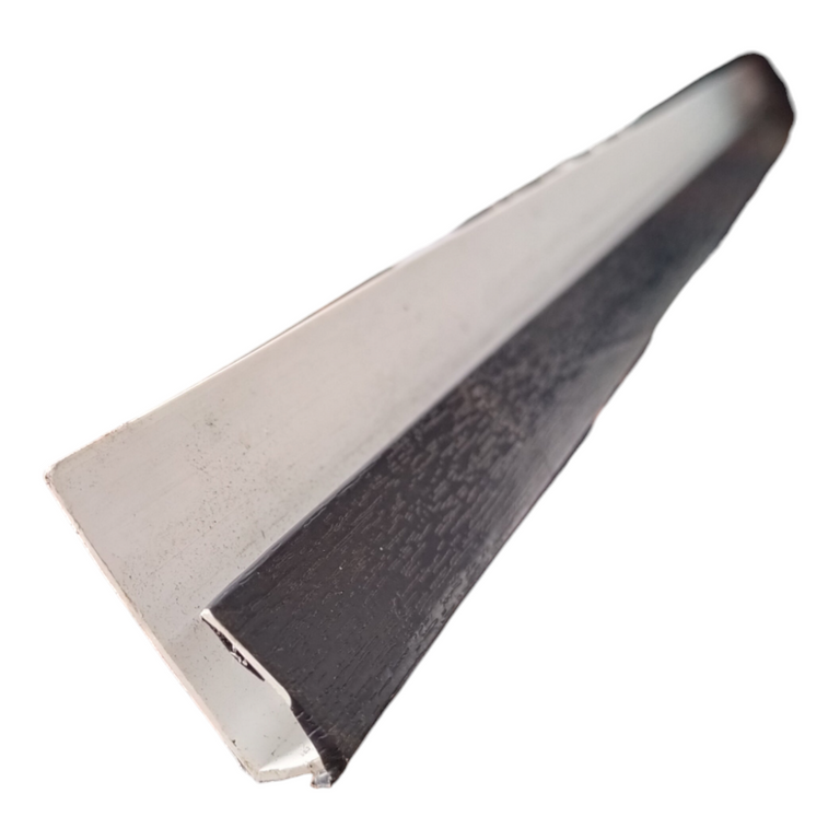 Hollow Soffit Starter Trim (J-Trim) 5mtr Anthracite Woodgrain Foiled