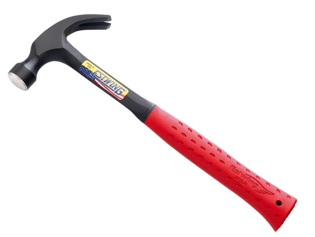 Estwing One-Piece Steel Claw Hammer 20oz Red Vinyl Grip