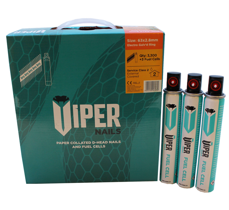 Viper Collated Nails 1st Fix With Gas