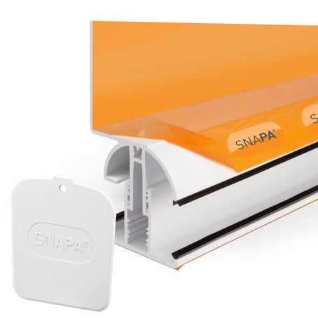 SNAPA Wall Side Bar White 4mtr