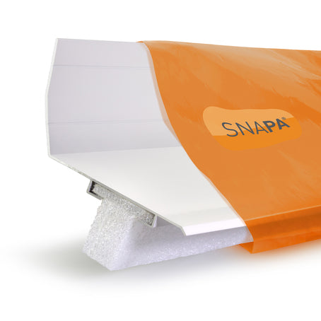 SNAPA Top Wall Flashing White 2mtr
