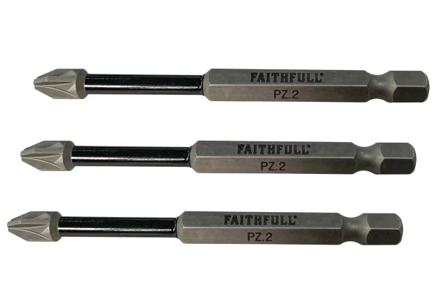 Impact PZ2 Driver Bit 75mm (Pack Of 3)