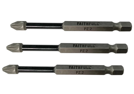 Impact PZ2 Driver Bit 75mm (Pack Of 3)