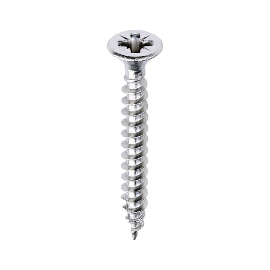 Stainless Steel Countersunk Woodscrew 5mm x 50mm (Box Of 200)