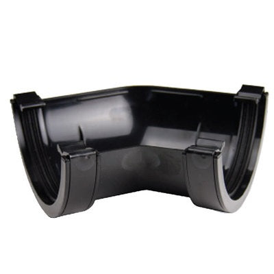 Kayflow Half Round Black 135 Degree Gutter Corner