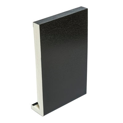 Black Woodgrain Foiled UPVC Fascia Board
