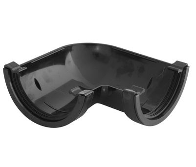 Kayflow Half Round Black Gutter 90 Degree Corner