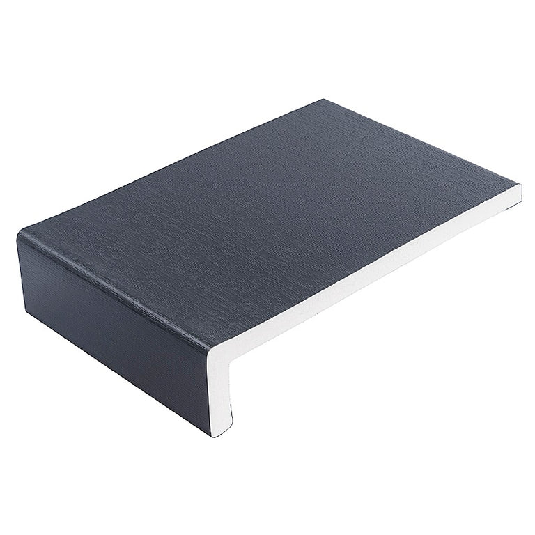 Anthracite Woodgrain Foiled UPVC Cover Board