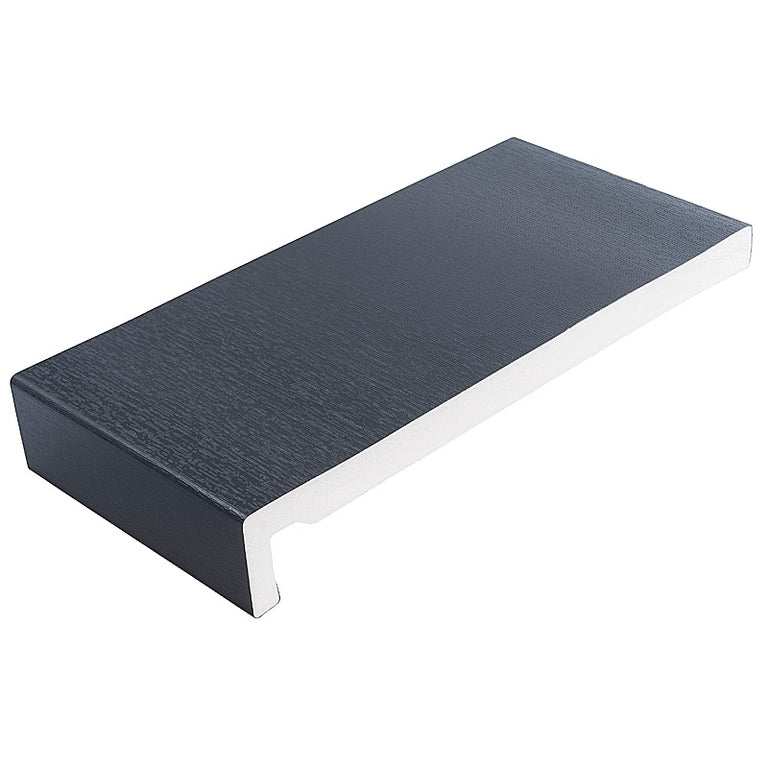 Anthracite Woodgrain Foiled UPVC Fascia Board