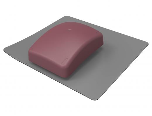 Cowled Universal Roof Vent Red