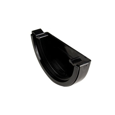Kayflow Half Round Black Gutter Stop End