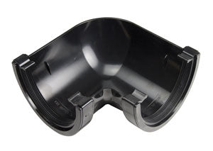 Kayflow Deepflow Black Gutter 90 degree Corner