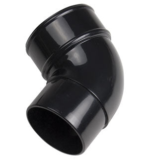 Kayflow Round Black Downpipe 112.5 Degree Bend