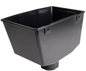 Kayflow Round Black Downpipe Hopper