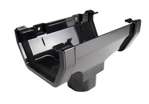 Kayflow Square Black Gutter Running Outlet