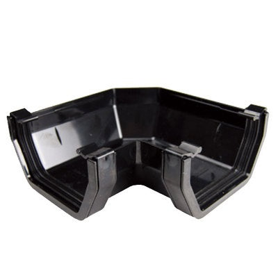 Kayflow Square Black Gutter 90 Degree Corner
