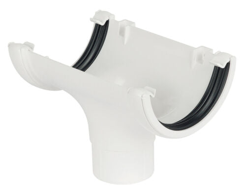 Half Round White Gutter & Ancillaries