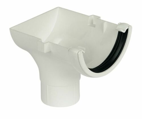 Half Round White Gutter & Ancillaries